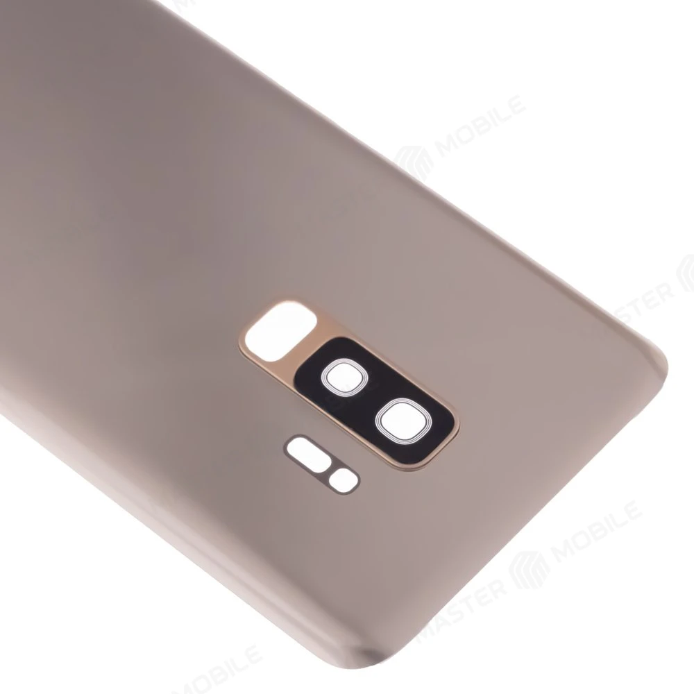 Задняя крышка для Samsung G965 Galaxy S9+ (золотистый) (в сборе со стеклом камеры) фото №3