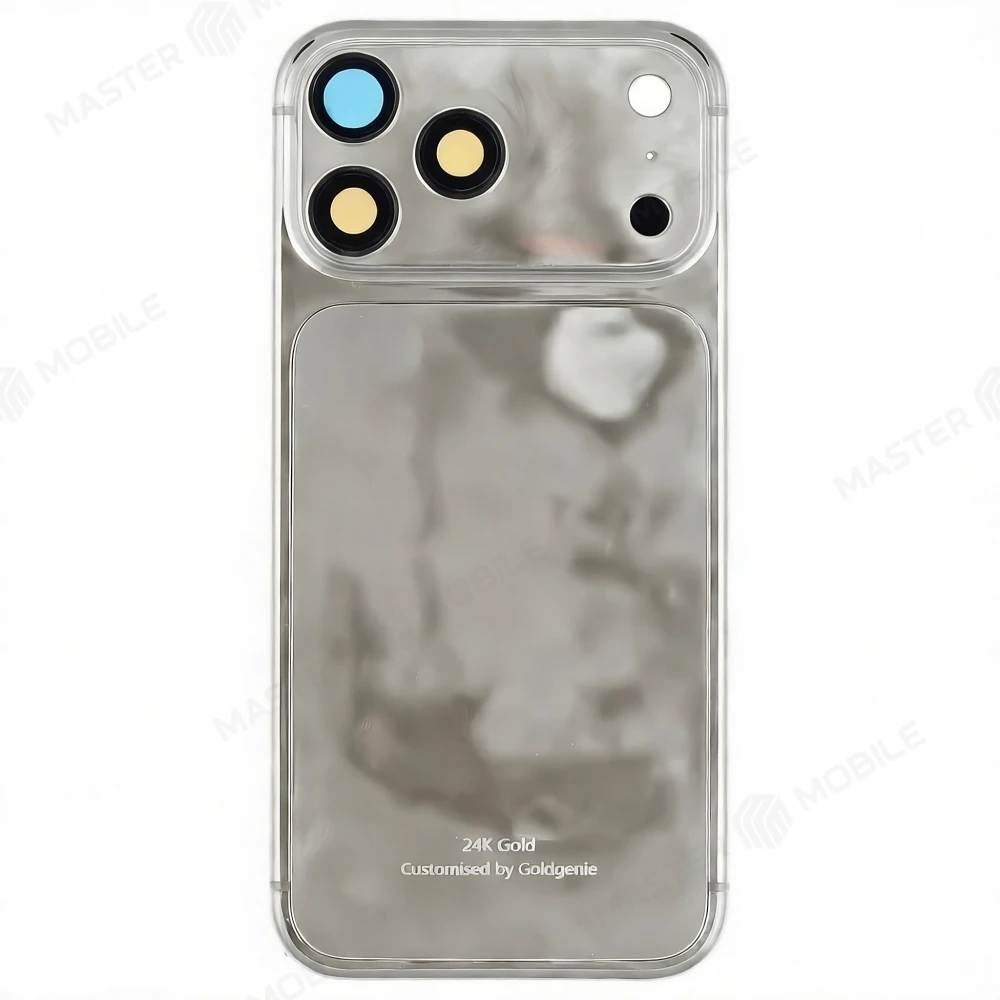 Корпус для Apple iPhone 17 Pro Max (SIM + eSIM) (серебристый) (Premium) (24K GOLD) фото №1