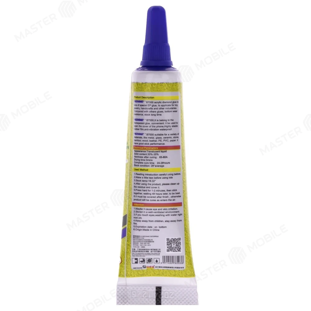 Клей-герметик для проклейки тачскринов Mechanic B7000 (15 мл) (прозрачный)  фото №2