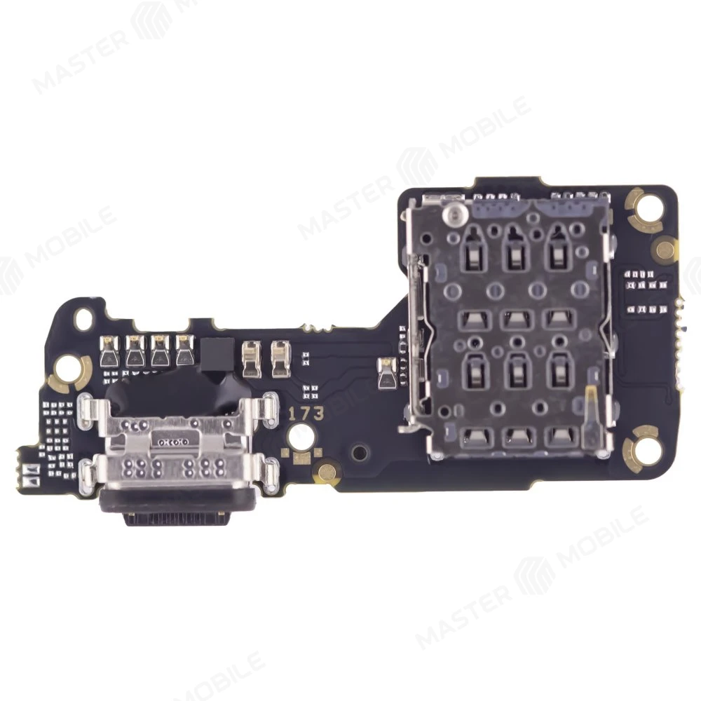 Нижняя плата для Xiaomi 12 (2201123G) / 12X (2112123AG) с комп. + разъем зарядки + микрофон + разъем SIM  фото №2