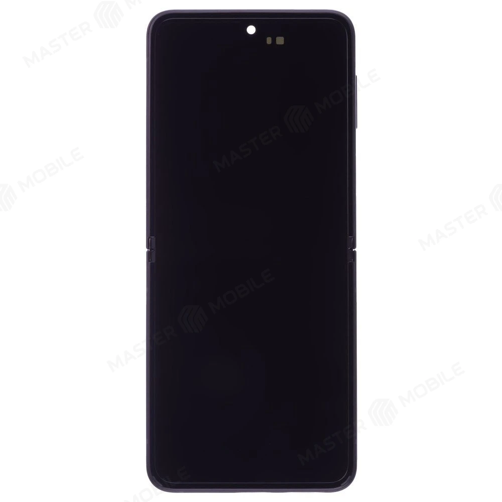 Дисплей для Samsung F711 Galaxy Z Flip 3 + тачскрин (внутренний) (черный) (в рамке) (ORIG100) (SP) фото №1