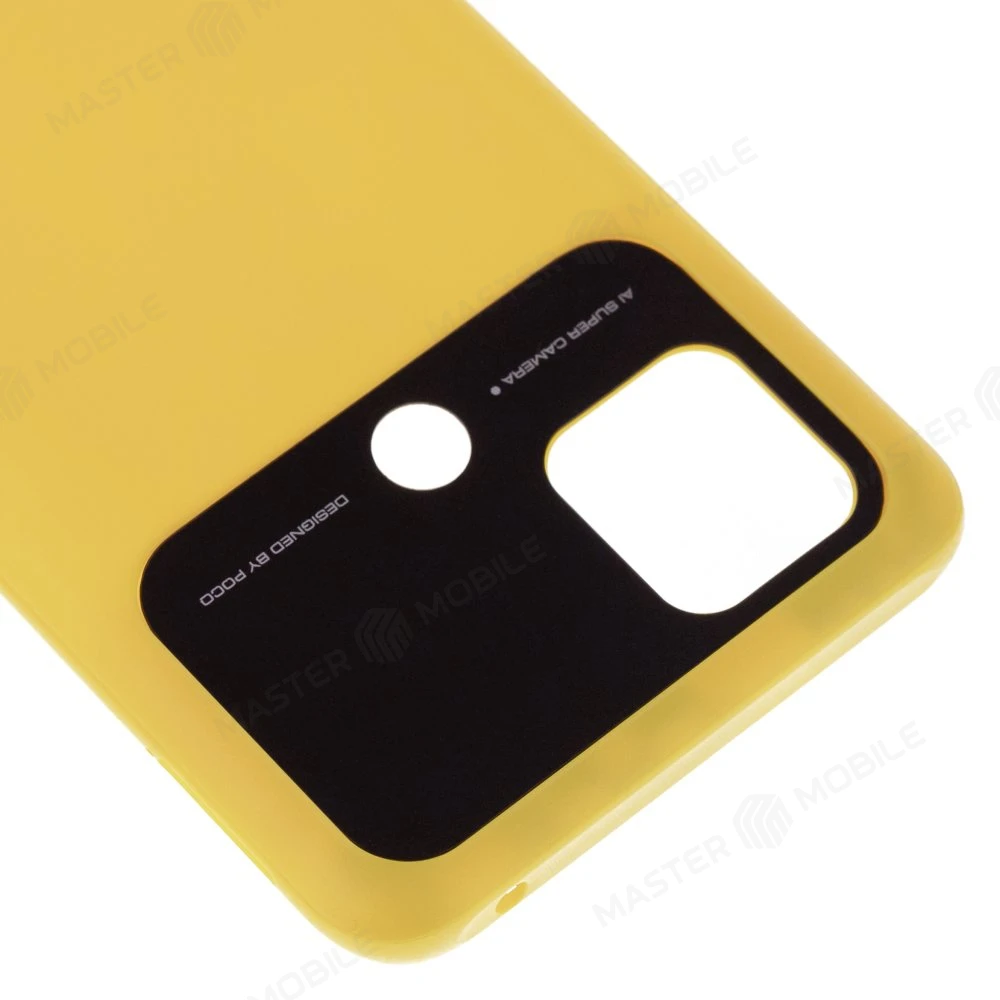 Задняя крышка для Xiaomi Poco C40 (220333QPG) (желтый) фото №3