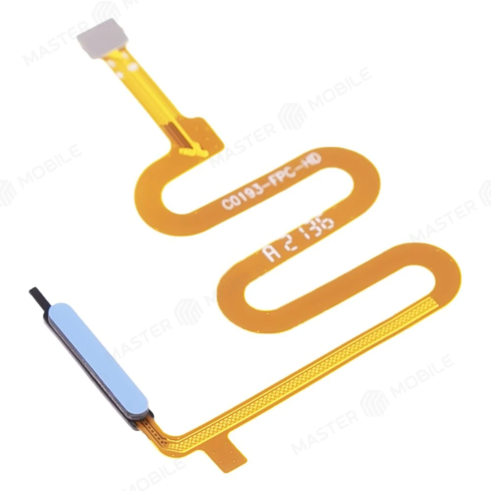 Шлейф для Tecno Pova 2 (LE7N) / Infinix Note 7 (X690) / Note 8 (X692) и др. с комп. + сканер отпечатка пальца (кнопка включения) (синий) фото №3