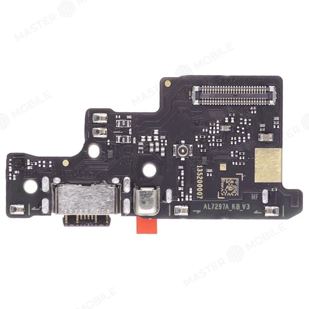 Нижняя плата для Xiaomi Redmi Note 14 4G (24117RN76O) с комп. + разъем зарядки + микрофон + разъем SIM (ORIG100) фото №1