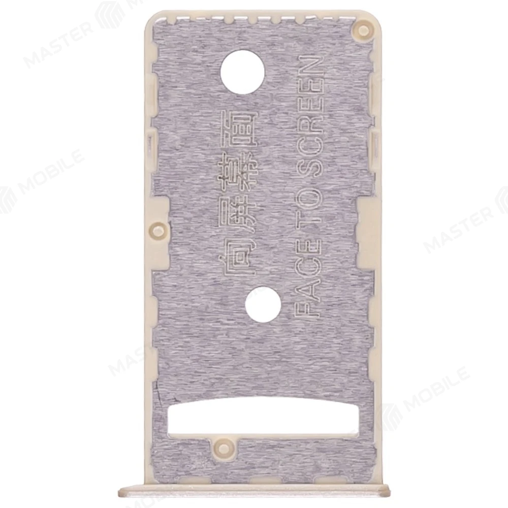 Держатель сим-карты для Xiaomi Redmi 5A (MCG3B) / Redmi Go (M1903C3GG) (золотистый)  фото №2