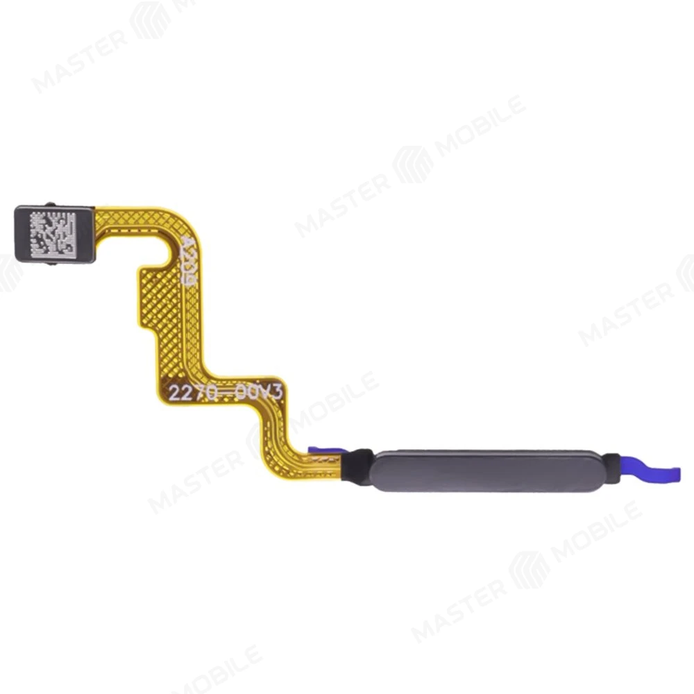 Шлейф для Xiaomi Redmi Note 12 4G (23021RAA2Y) с комп. + сканер отпечатка пальца (черный)  фото №1