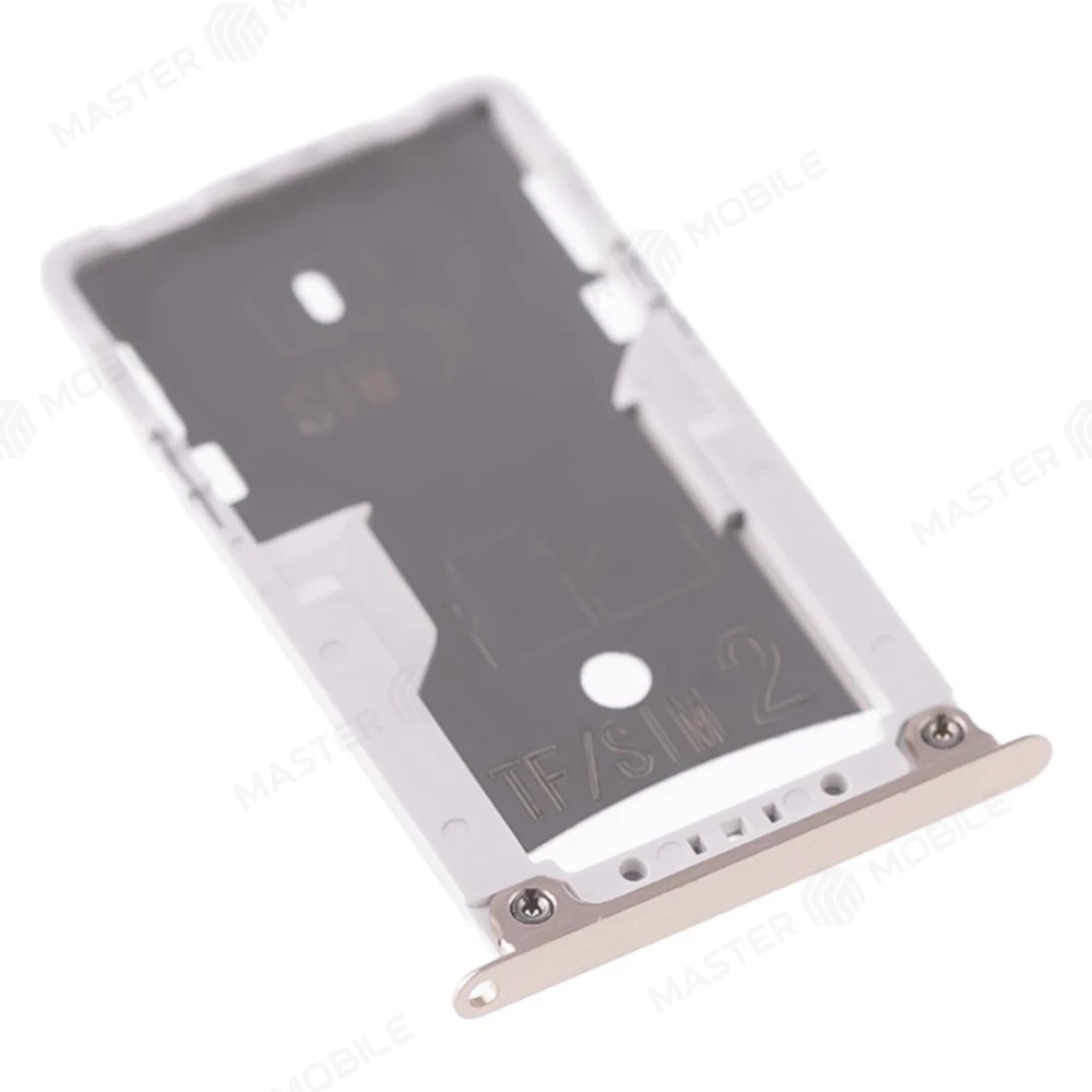 Держатель сим-карты + карты памяти (MicroSD) для Xiaomi Redmi Note 4 / Redmi Note 4 Pro (золотистый)  фото №3