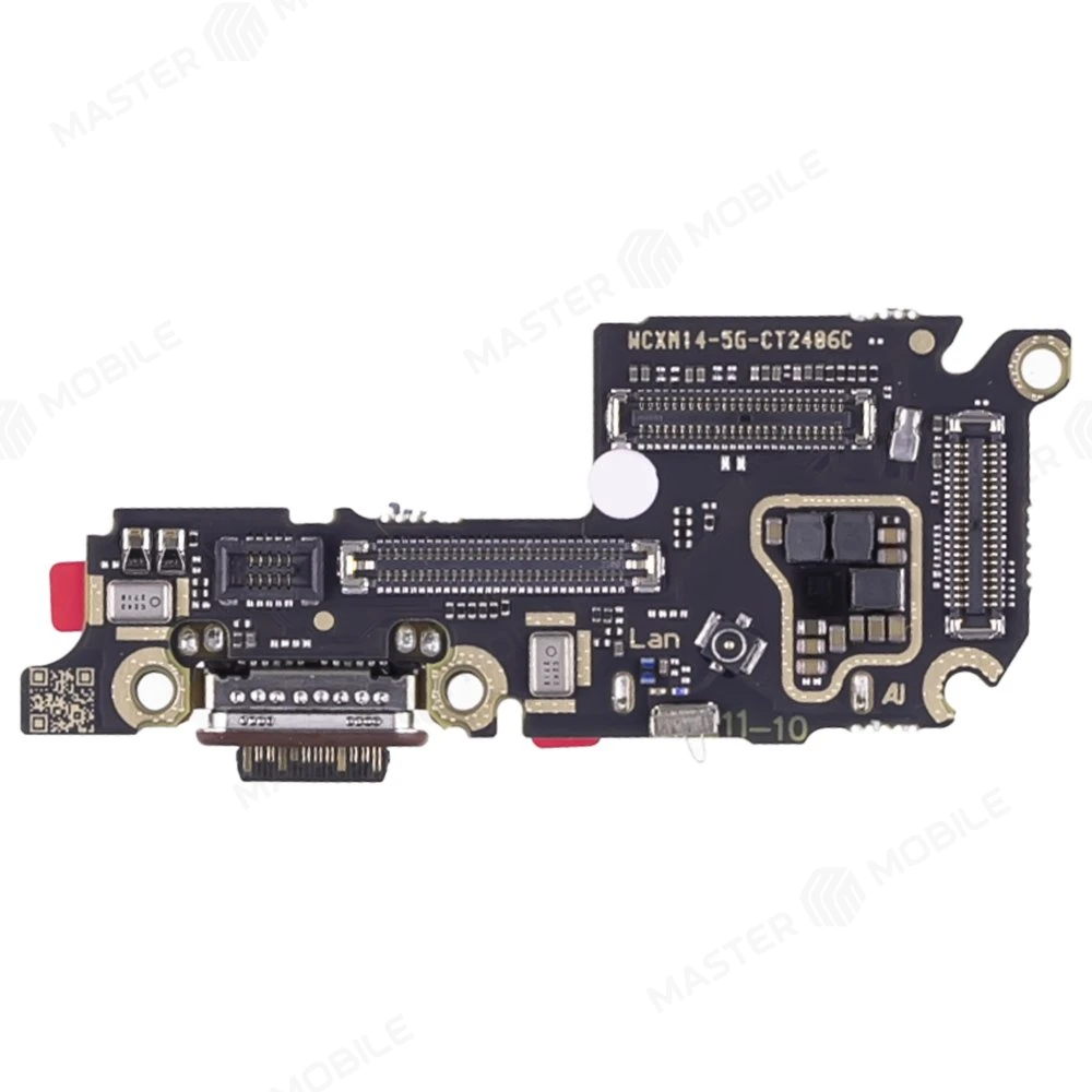 Нижняя плата для Xiaomi 14 (23127PN0CG) с комп. + разъем зарядки + микрофон фото №1