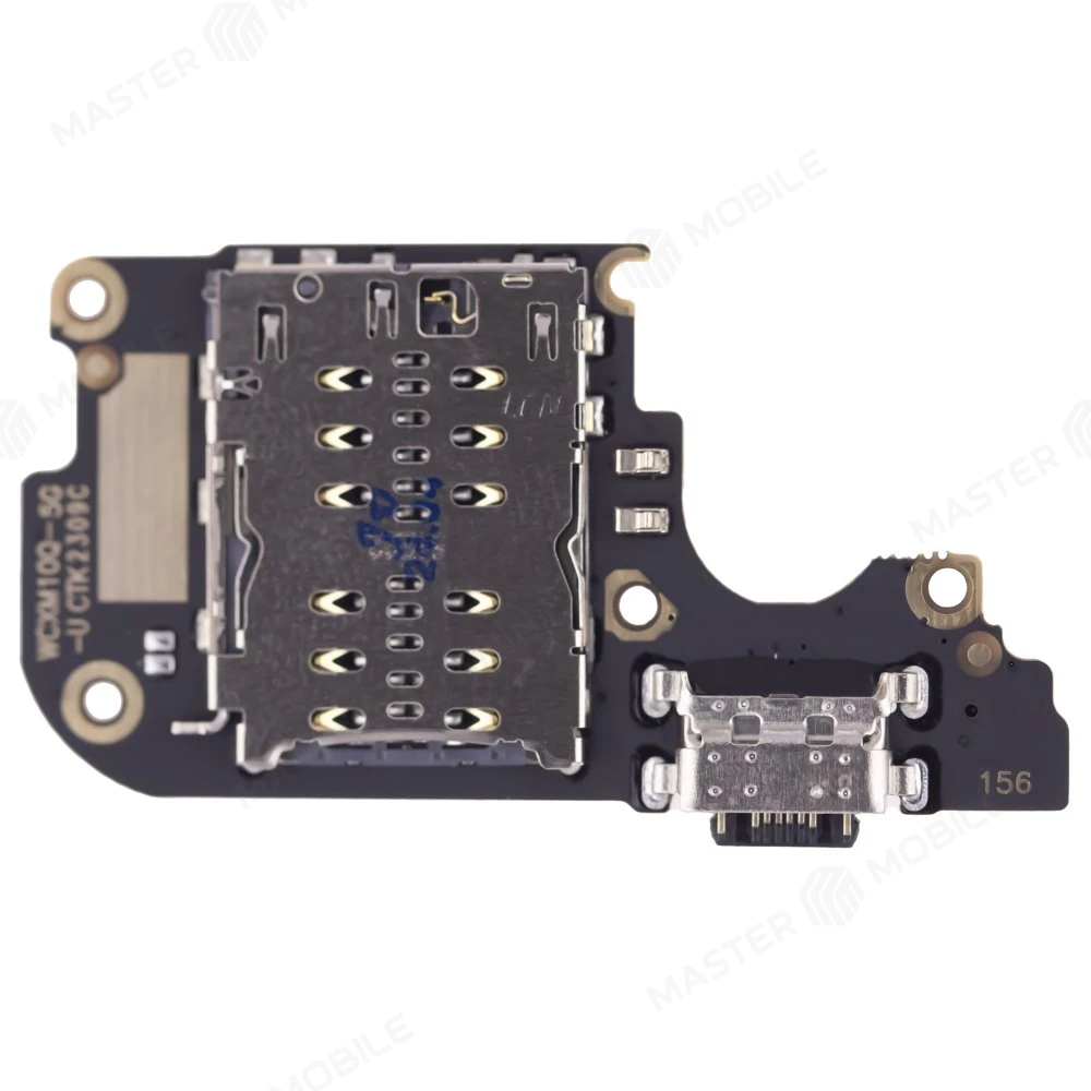 Нижняя плата для Xiaomi Mi 10 Lite 5G (M2002J9G) с комп. + разъем зарядки + микрофон + разъем SIM  фото №2