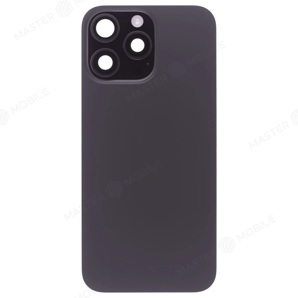 Задняя крышка для Apple iPhone 16 Pro Max (черный) (в сборе) (ORIG100) (SP)  фото №1