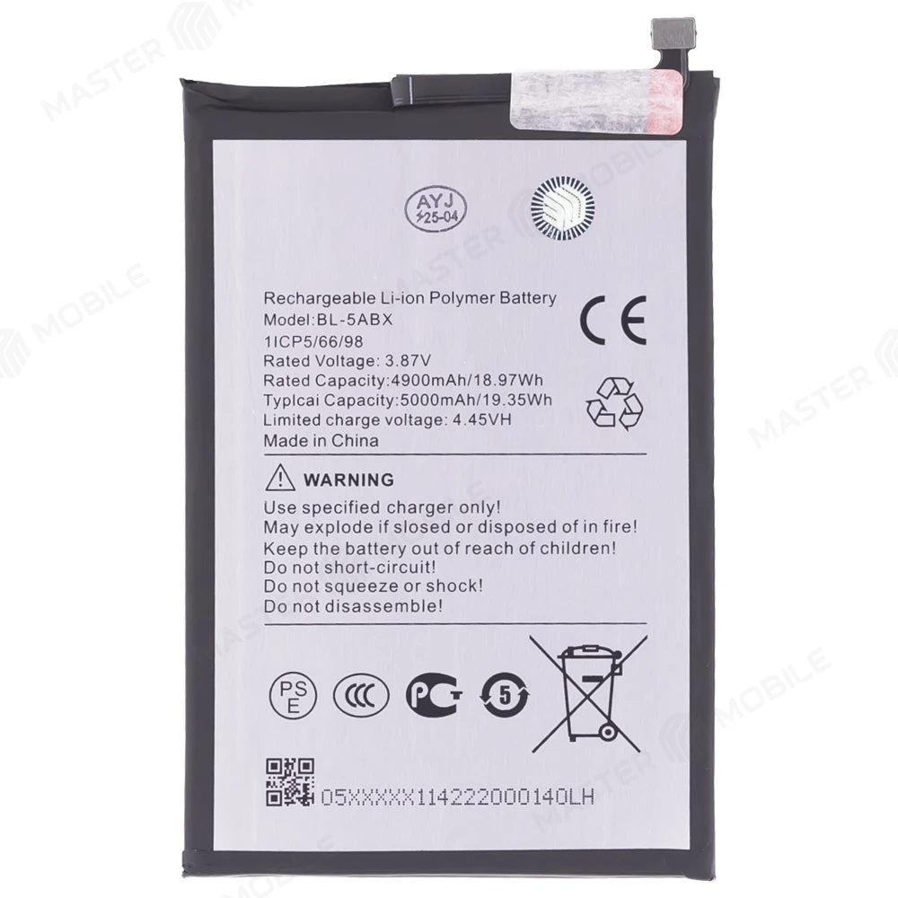 Аккумулятор для Infinix Hot 50 4G (X6882) / 50i (X6531B) (BL-5ABX) (Premium) фото №1