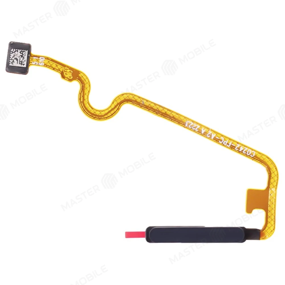 Шлейф для Tecno Camon 18P (CH7N) с комп. + сканер отпечатка пальца (черный) фото №1