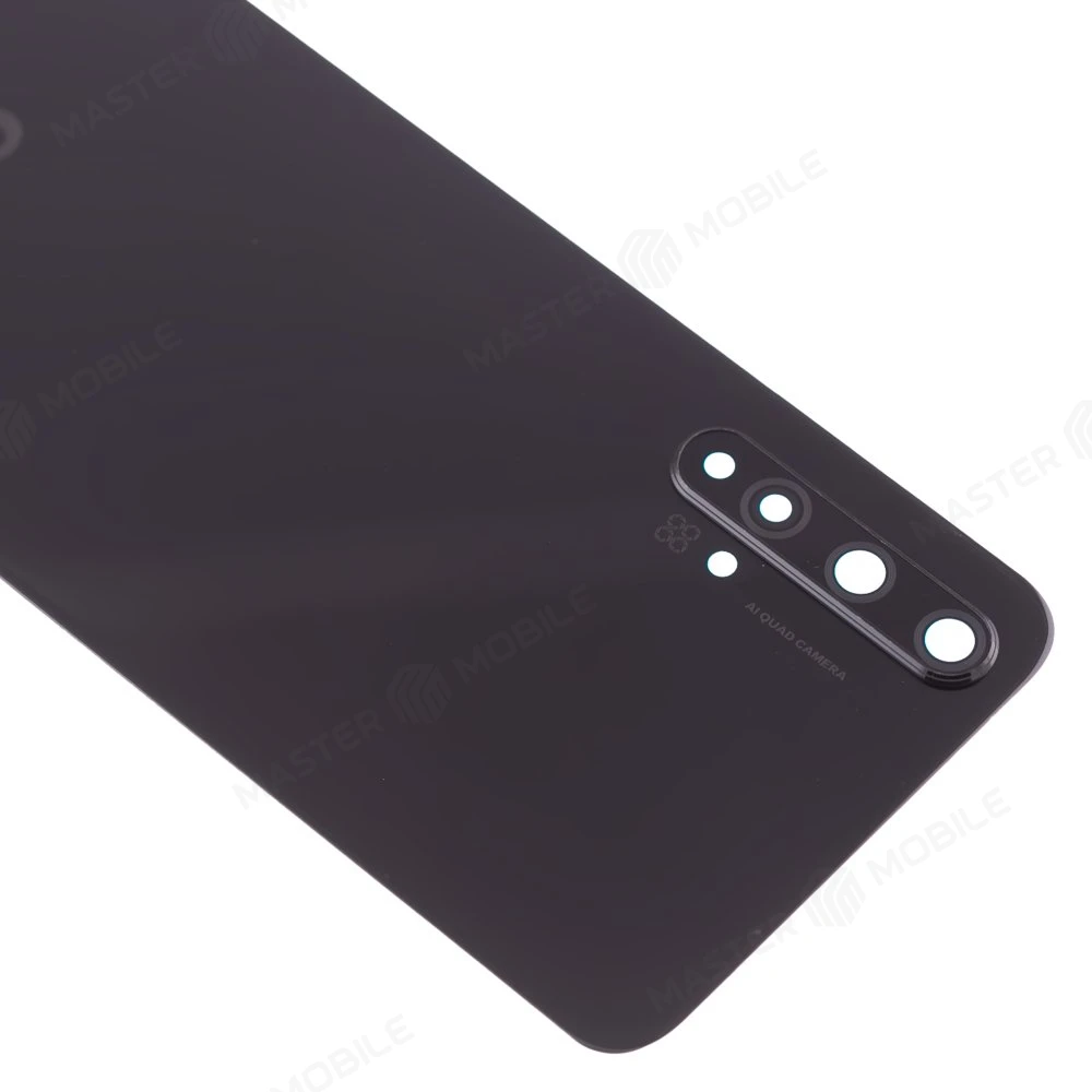 Задняя крышка для Huawei Nova 5T (YALE-L61A) (черный) (в сборе со стеклом камеры) фото №3