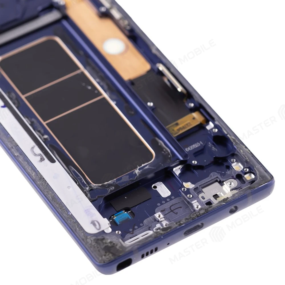 Дисплей для Samsung N960 Galaxy Note 9 + тачскрин (синий) (в рамке) (ORIG100) (возможен дефект ЛКП) фото №4