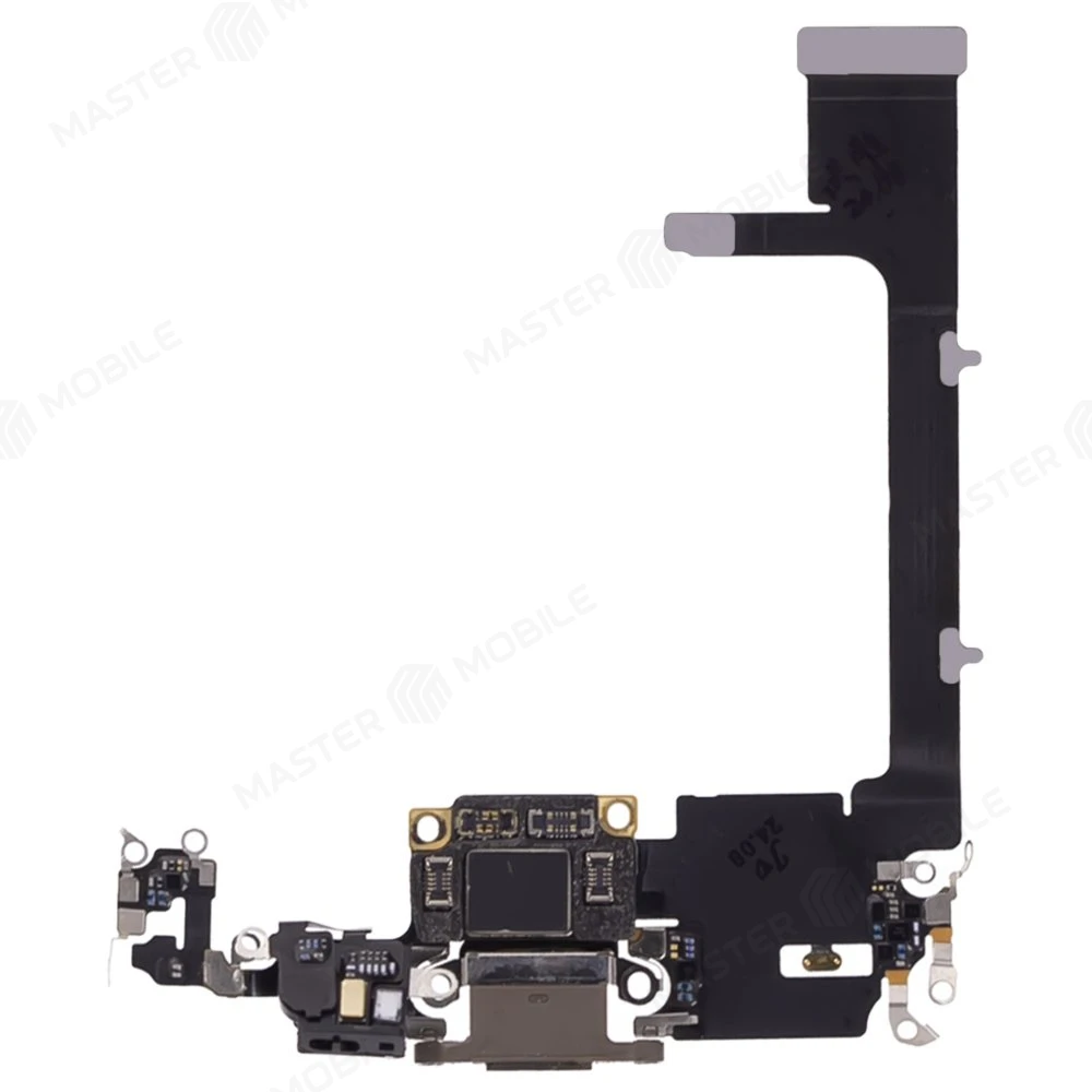 Шлейф для Apple iPhone 11 Pro с комп. + разъем зарядки + микрофон (золотистый) (ORIG100) фото №1