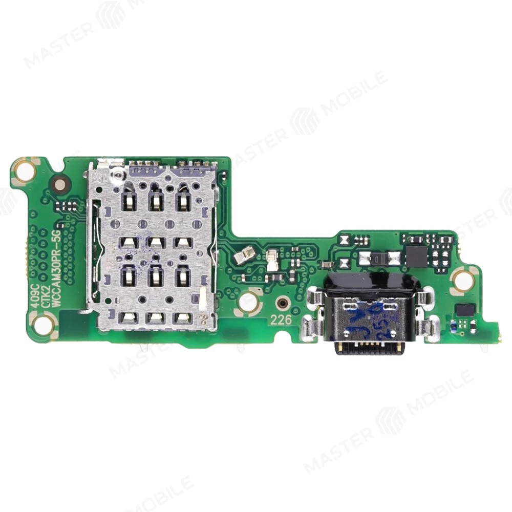 Нижняя плата для Tecno Camon 30 Premier 5G (CL9) с комп. + разъем зарядки + микрофон + разъем SIM фото №2