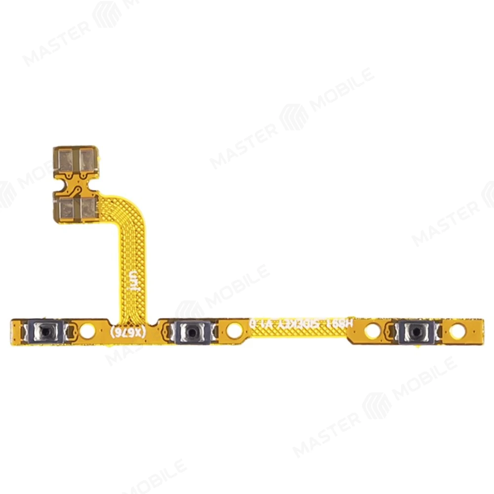 Шлейф для Infinix Note 12 2023 (X676C) / Note 12 Pro (X676B) / Note 30i (X6716) с комп. (на кнопку включения и кнопки громкости)  фото №1