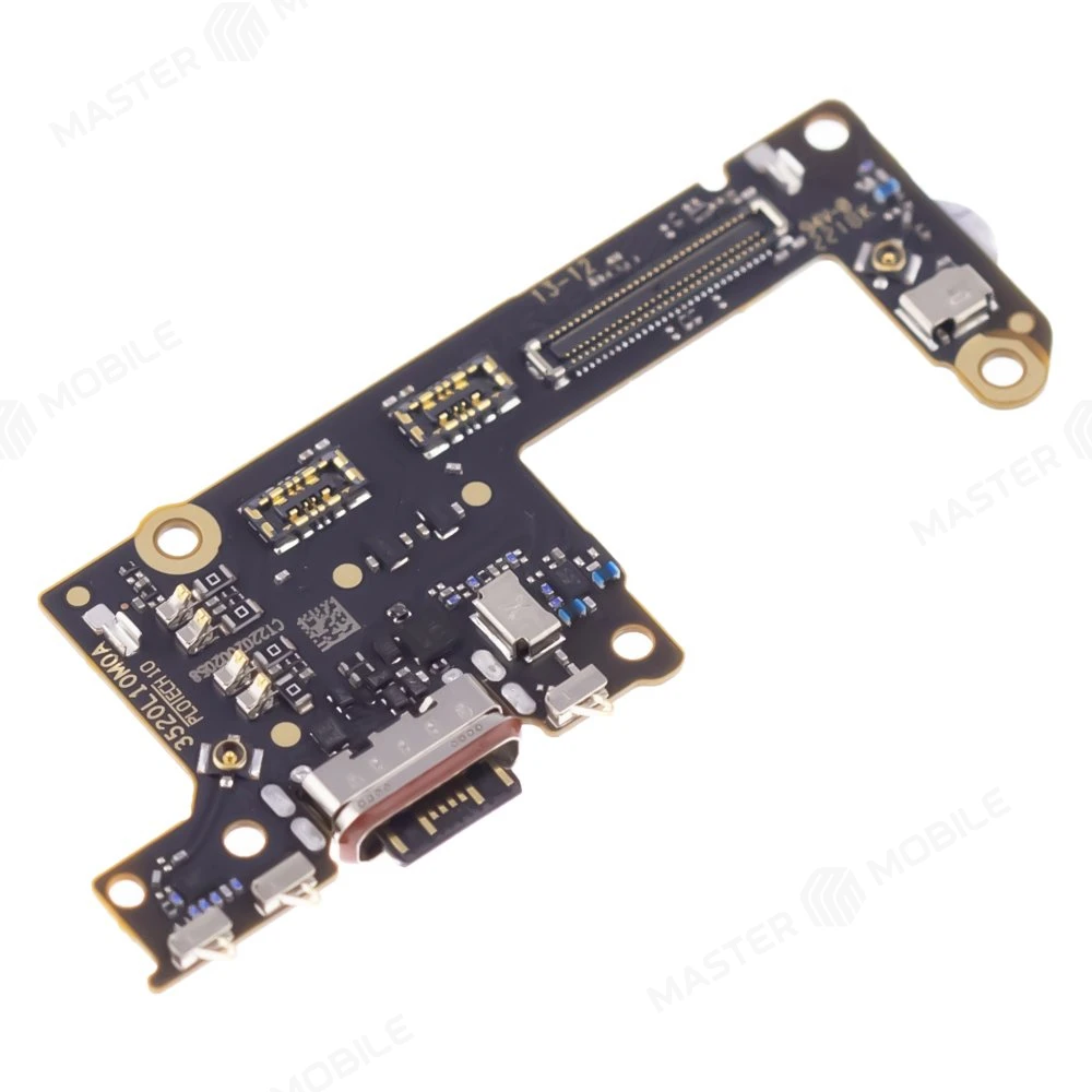 Нижняя плата для Xiaomi Poco F4 GT (21121210G) с комп. + разъем зарядки + микрофон (ORIG100) фото №3