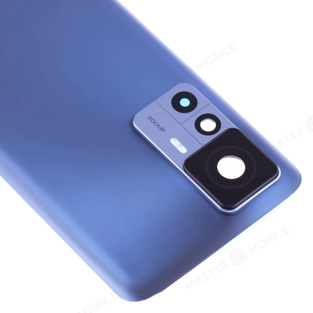 Задняя крышка для Xiaomi 12T Pro (22081212UG) (голубой) (в сборе со стеклом камеры) фото №3