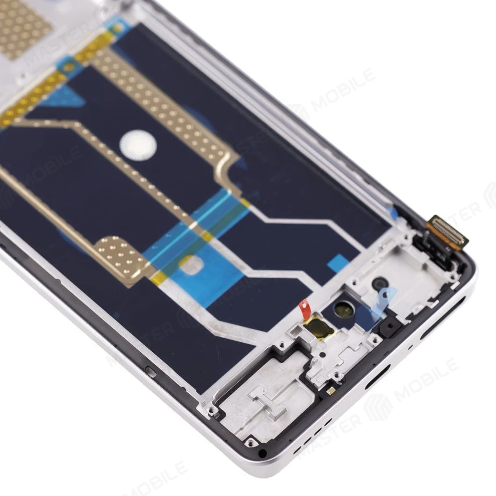 Дисплей для Realme GT 6T (RMX3853) + тачскрин (серебристый) (в рамке) (ORIG100) (SP) фото №4