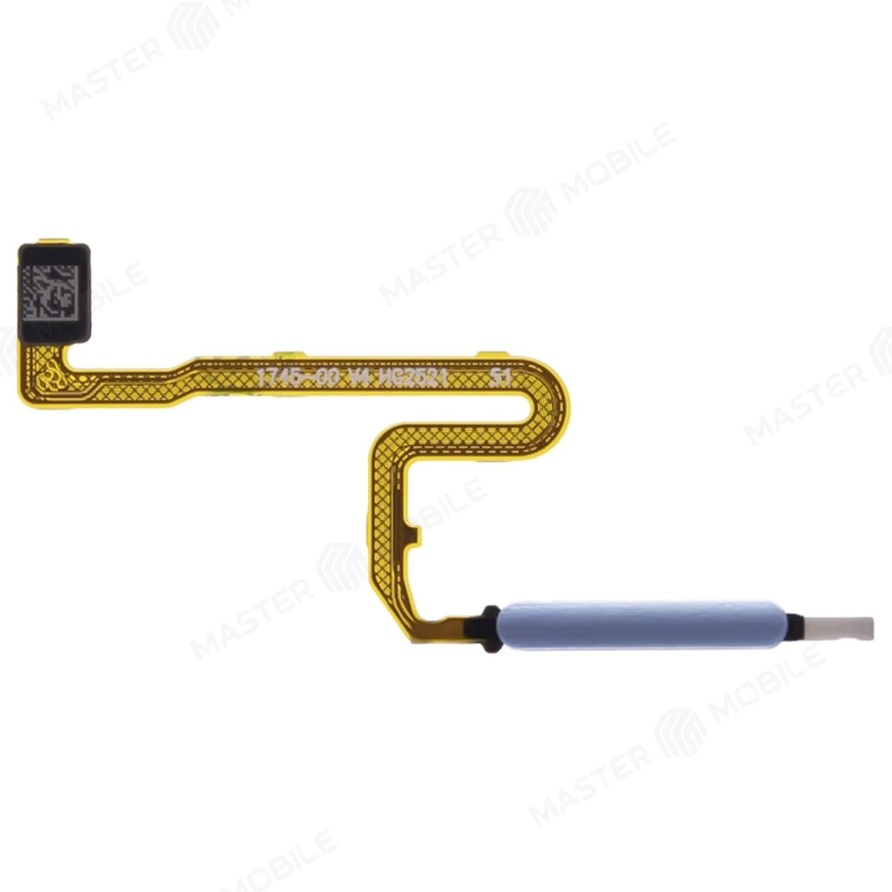 Шлейф для Xiaomi Redmi Note 10 Pro 4G (M2101K6G) с комп. + сканер отпечатка пальца (голубой) фото №1