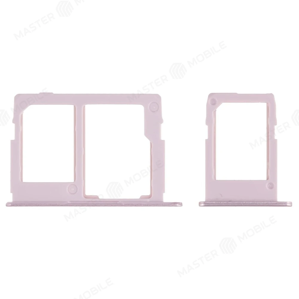 Держатель сим-карты для Samsung J330 Galaxy J3 (2017) / J530 Galaxy J5 (2017) / J730 Galaxy J7 (2017) (розовый) фото №1