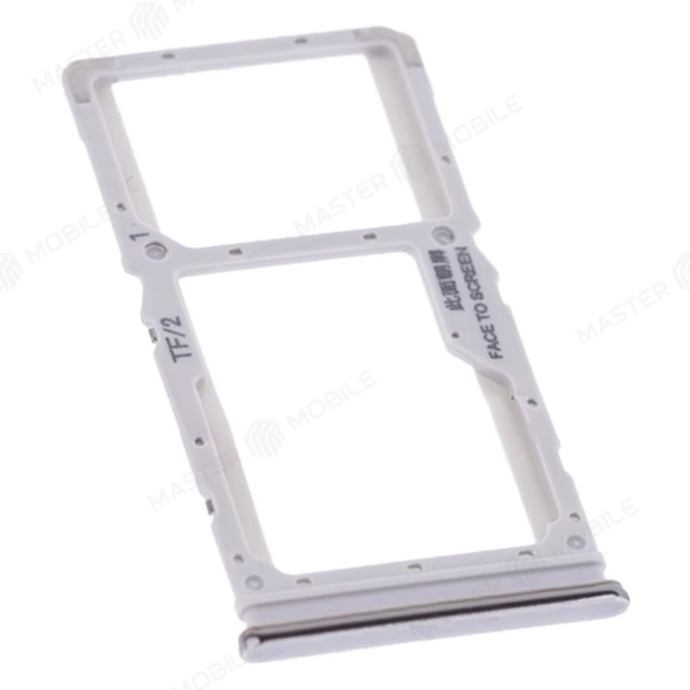Держатель сим-карты для Xiaomi Redmi Note 8 Pro (M1906G7G) (серебристый)  фото №3