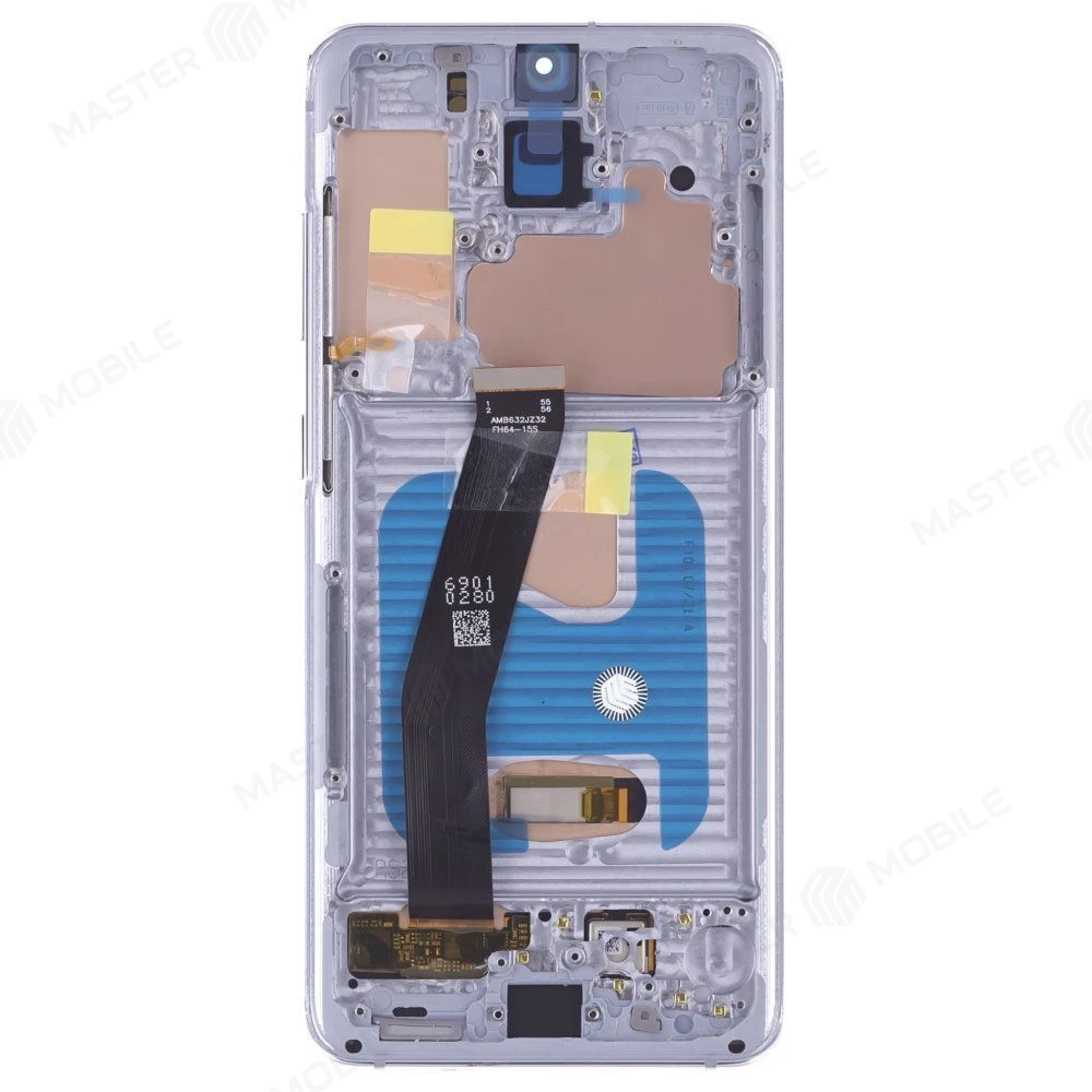 Дисплей для Samsung G981 Galaxy S20 5G + тачскрин (голубой) (в рамке) (OLED) (Full Size) фото №2