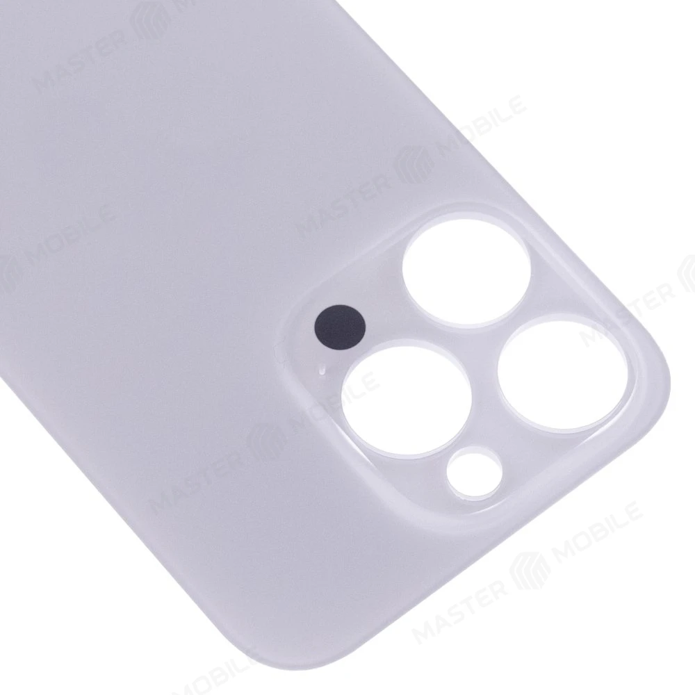 Задняя крышка для Apple iPhone 14 Pro (белый) (с широким отверстием) (Premium) фото №3