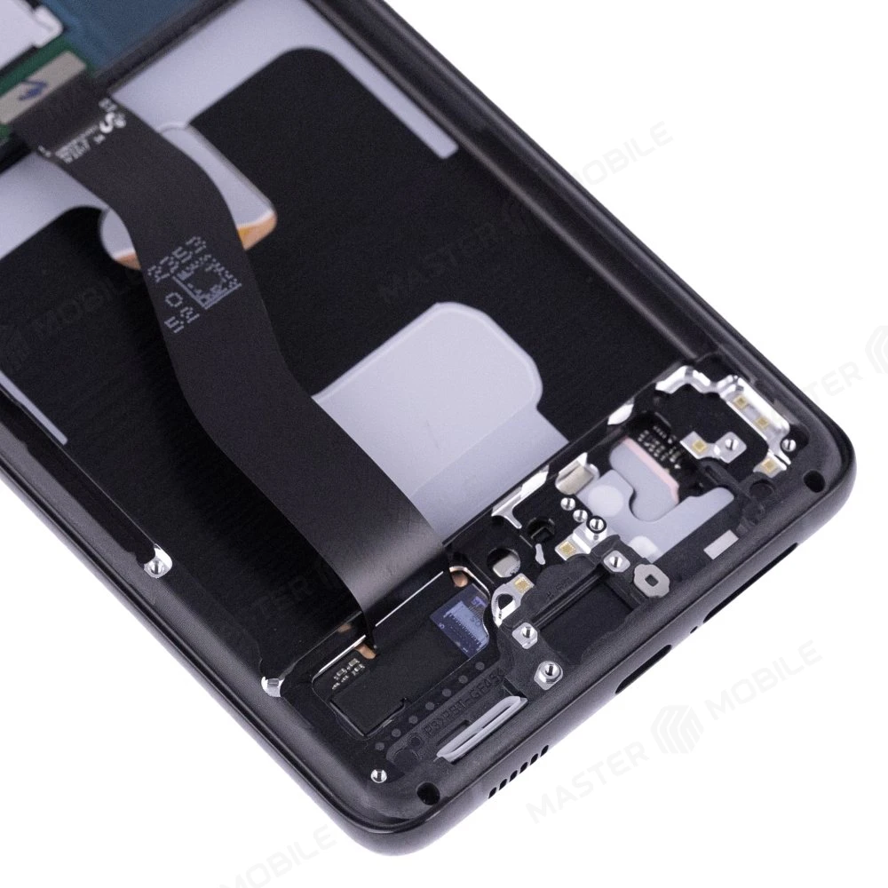 Дисплей для Samsung G998 Galaxy S21 Ultra + тачскрин (черный) (в рамке) (ORIG100) (возможен дефект ЛКП) фото №4