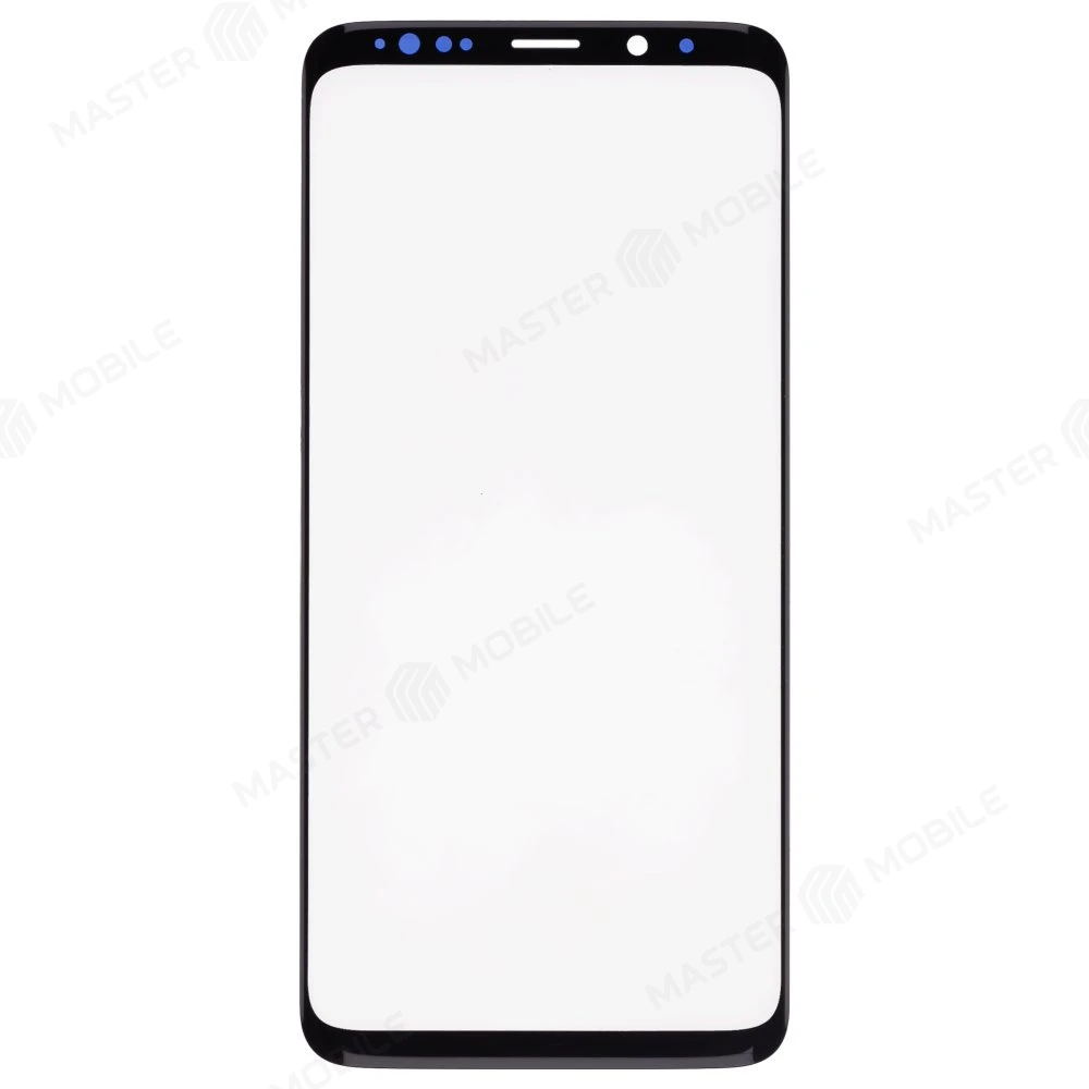 Стекло модуля для Samsung G965 Galaxy S9+ + OCA (черный)  фото №1
