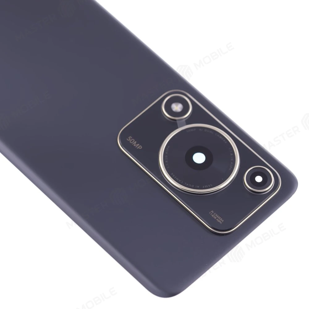 Задняя крышка для Huawei Nova Y72 (MGA-LX3) (черный) (в сборе со стеклом камеры)  фото №3