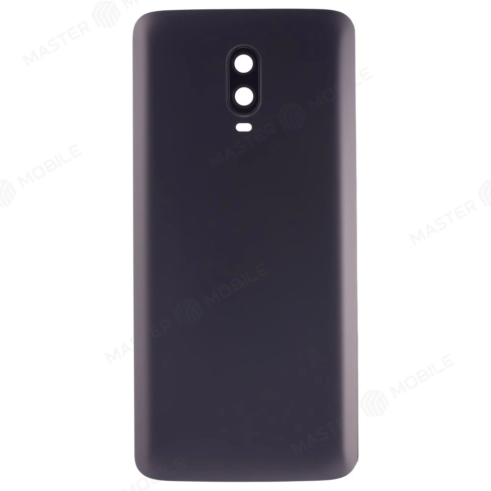 Задняя крышка для OnePlus 6T (черный матовый) (в сборе со стеклом камеры)  фото №1