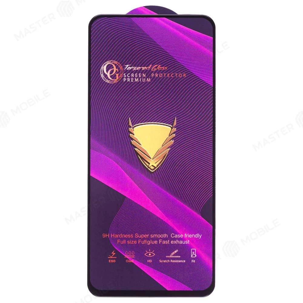 Защитное стекло OG Glass (3 в 1) для Xiaomi Redmi Note 9S (M2003J6A1G) / Redmi Note 9 Pro (M2003J6B2G) / Poco X3 / Mi 10 Lite 5G и др. (черный) фото №1