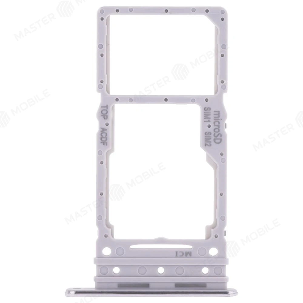 Держатель сим-карты для Samsung A346 Galaxy A34 5G (серебристый) фото №1