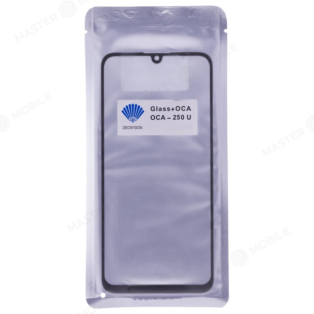 Стекло модуля для Realme 8 4G (RMX3085) / 8 Pro (RMX3081) / OPPO Reno 5 Lite (CPH2205) / A74 4G (CPH2219) + OCA (черный)  фото №2