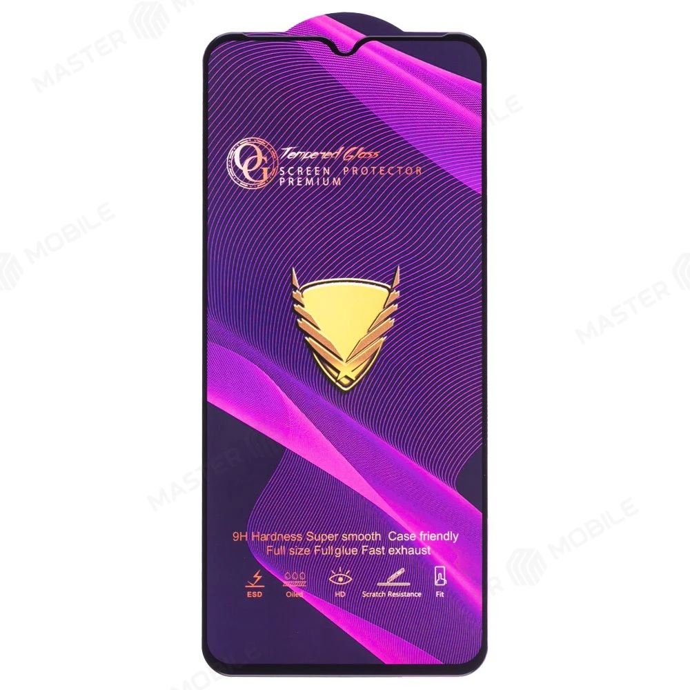 Защитное стекло OG Glass (3 в 1) для Realme C11 2021 (RMX3231) (черный) фото №1