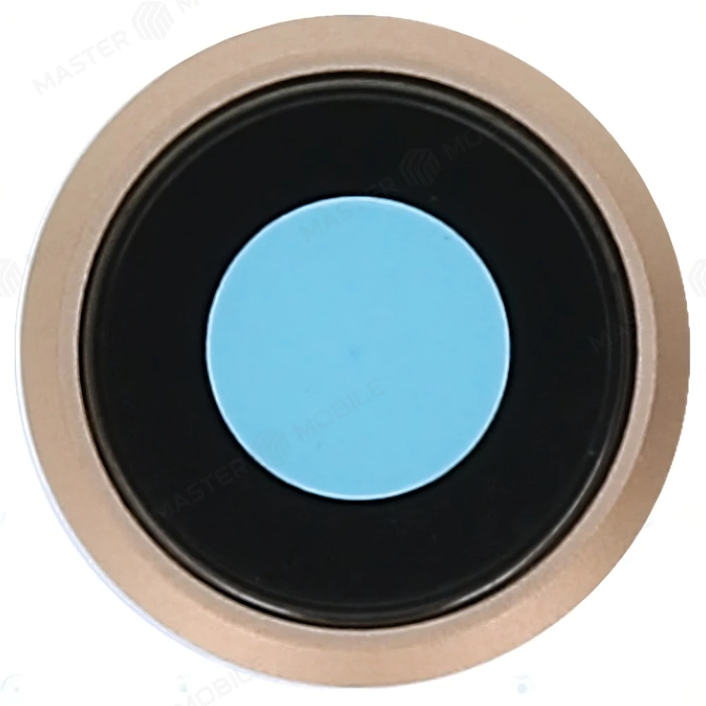 Стекло задней камеры для Apple iPhone 8 / iPhone SE 2020 (в рамке) (золотистый)  