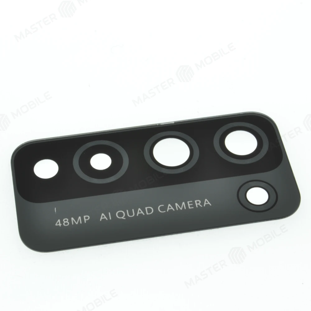 Стекло задней камеры для Huawei Honor 10X Lite (DNN-LX9) (без рамки) (черный) фото №1
