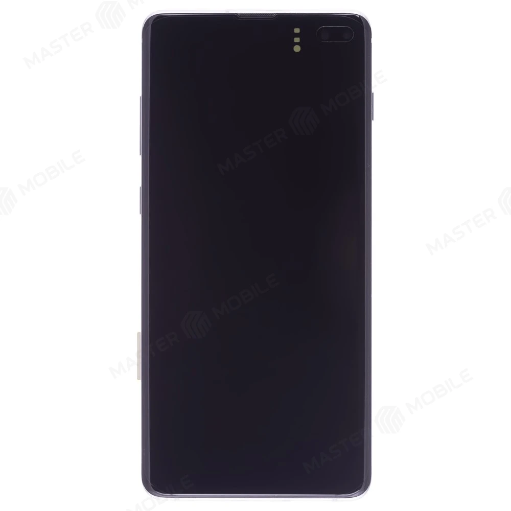 Дисплей для Samsung G975 Galaxy S10+ + тачскрин (серебристый) (в рамке) (ORIG100) (возможен дефект ЛКП) фото №1