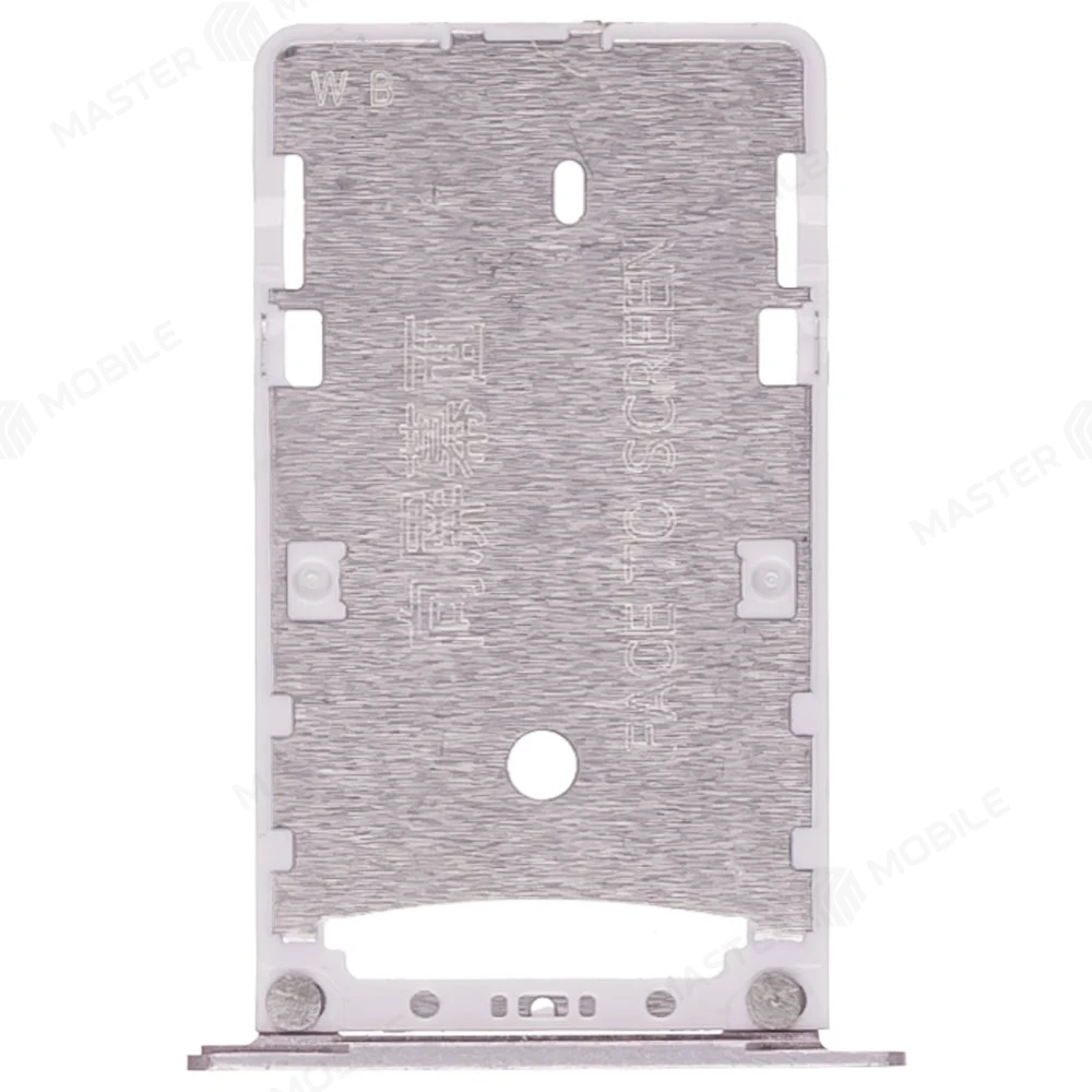 Держатель сим-карты + карты памяти (MicroSD) для Xiaomi Redmi Note 4 / Redmi Note 4 Pro (серебристый)  фото №2