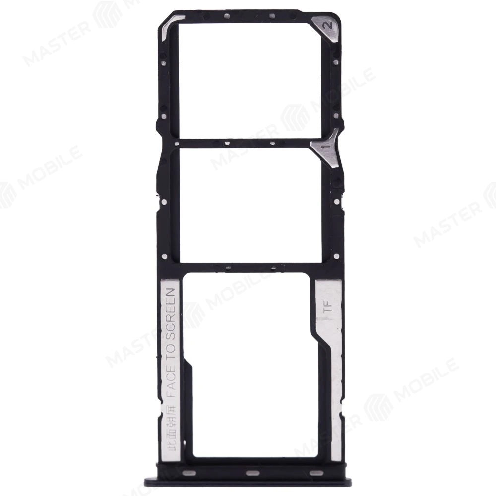 Держатель сим-карты для Xiaomi Redmi 10C (220333QNY) (черный) фото №1