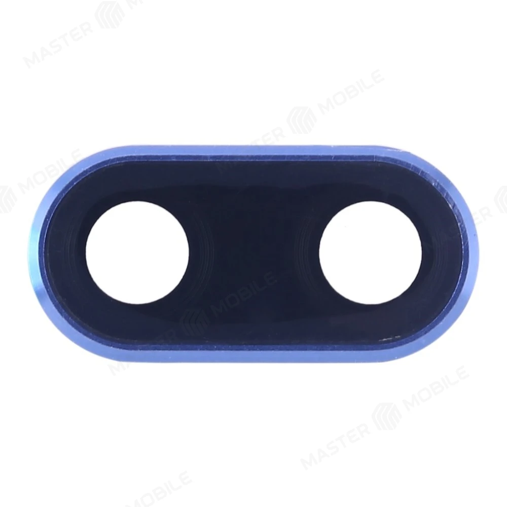 Стекло задней камеры для Huawei Honor 10 (COL-L29) (в рамке) (синий) фото №1