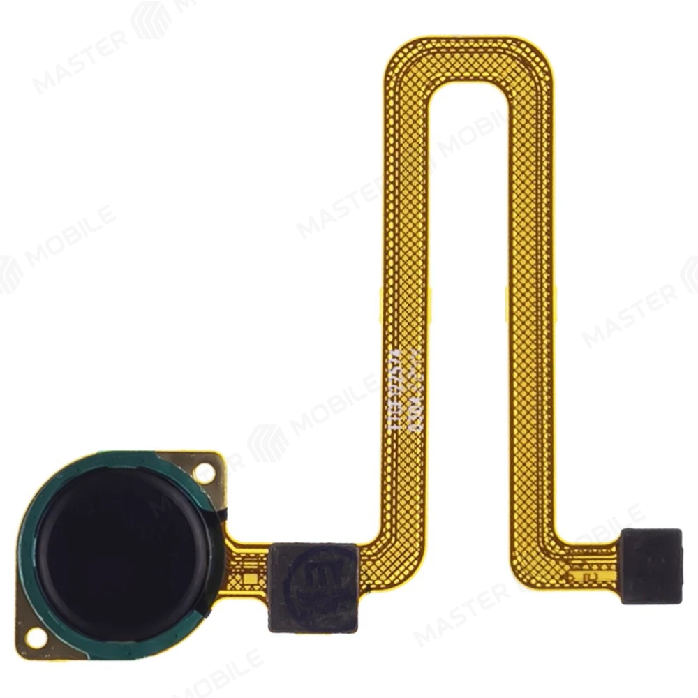 Шлейф для Xiaomi Redmi 9C (M2006C3MG) / Redmi 10A (220233L2G) с комп. + сканер отпечатка пальца (черный)  фото №1