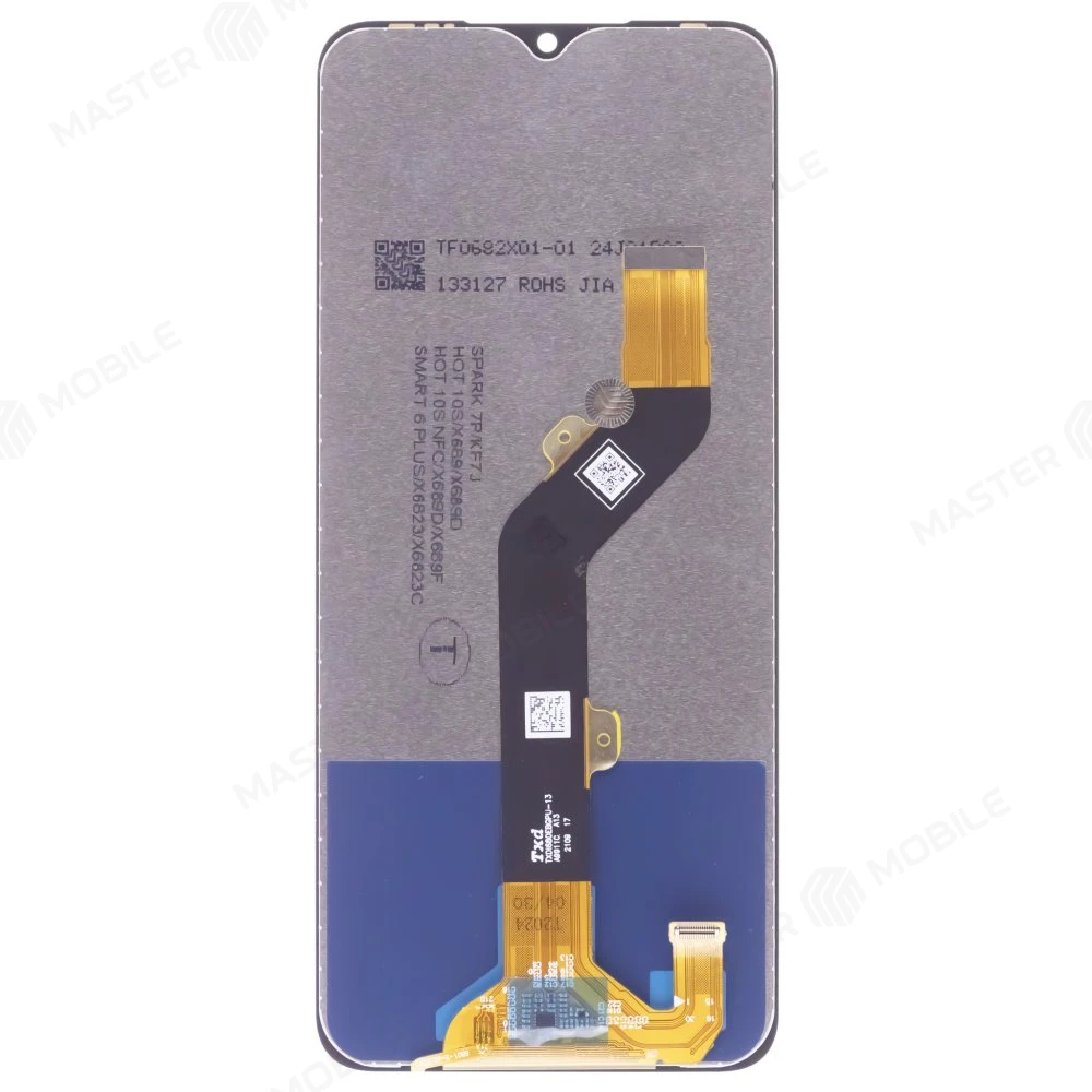 Дисплей для Infinix Hot 10S (X689D) / Smart 6 Plus (X6823C) / Itel Vision 3 Plus (P682LPN) и др. + тачскрин (черный) (ORIG) фото №2