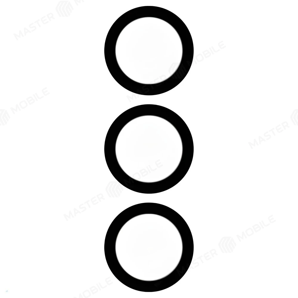 Стекло задней камеры для Samsung G990 Galaxy S21 FE (без рамки) (черный) 