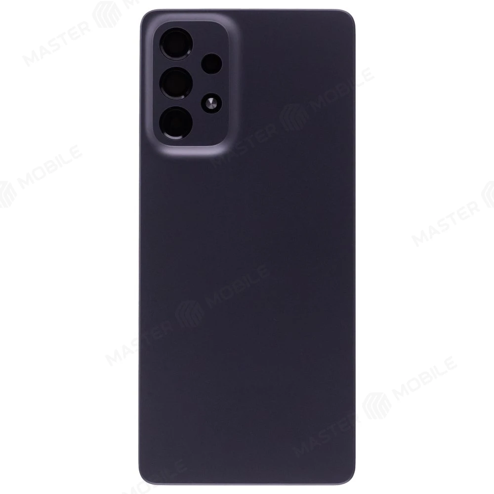 Задняя крышка для Samsung A736 Galaxy A73 5G (черный) (в сборе со стеклом камеры) фото №1