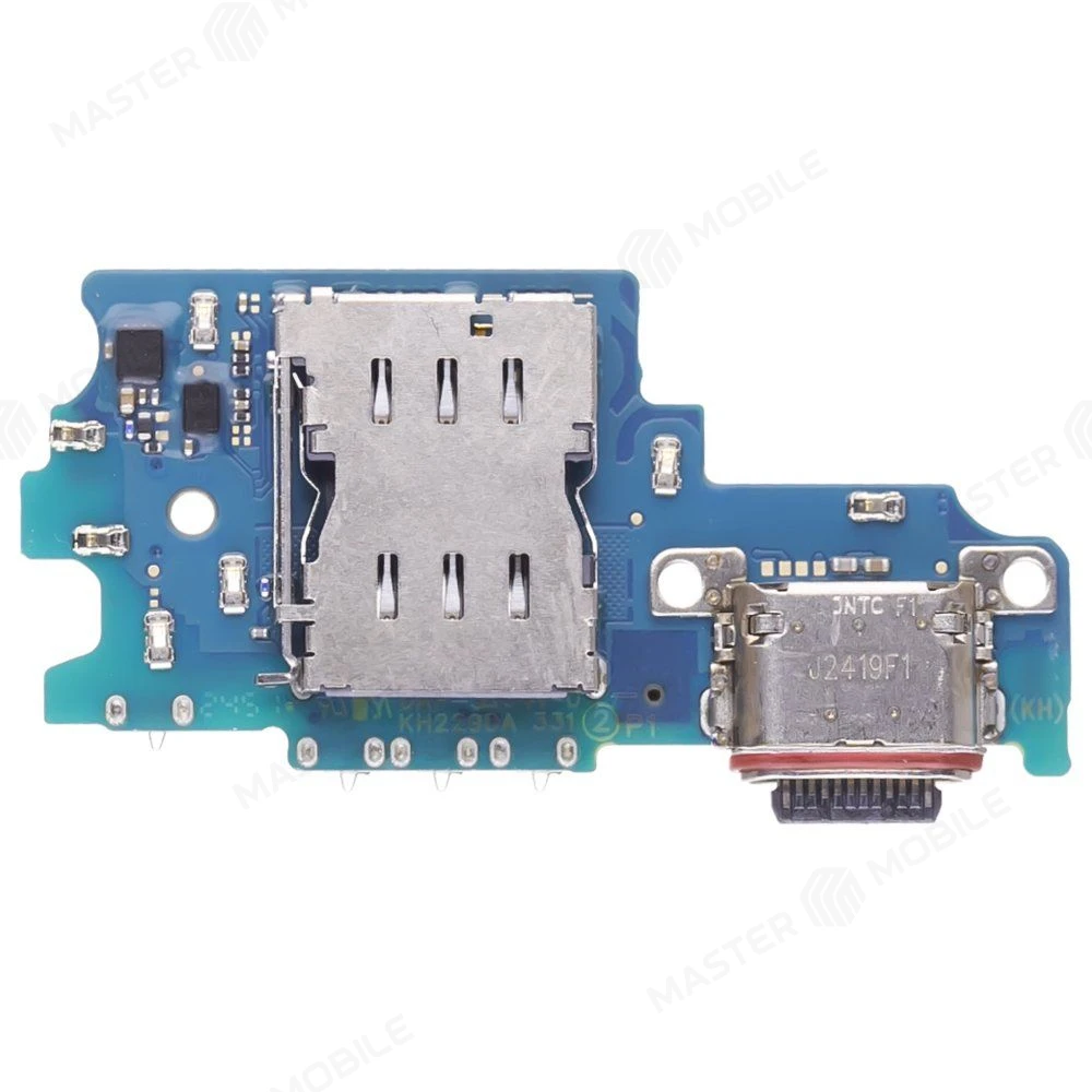 Нижняя плата для Samsung G990 Galaxy S21 FE с комп. + разъем зарядки + микрофон + разъем SIM фото №2
