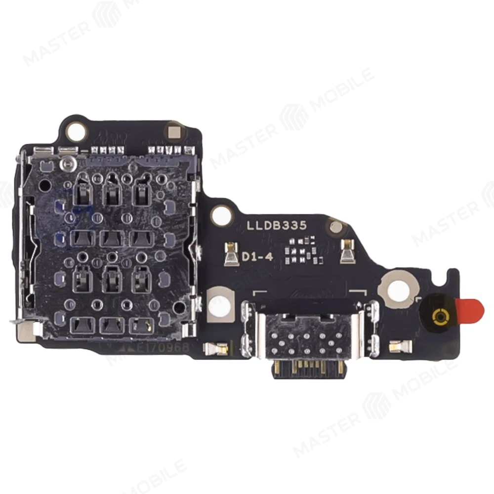 Нижняя плата для Xiaomi Redmi Note 13 4G (23124RA7EO) с комп. + разъем зарядки + микрофон + разъем SIM (ORIG100) фото №2