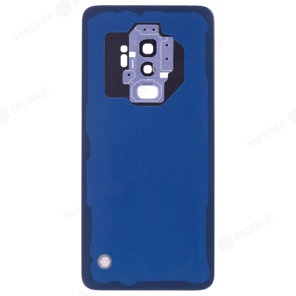 Задняя крышка для Samsung G965 Galaxy S9+ (синий) (в сборе со стеклом камеры) фото №2